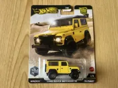 ホットウィールプレミアム ランドローバー ディフェンダー90 黄 ミニカー — image 1