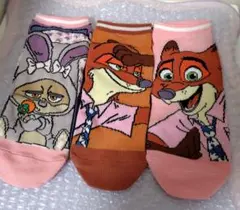ディズニー ズートピア 靴下 ソックス ニック フィニック しまむら アベイル — image 1