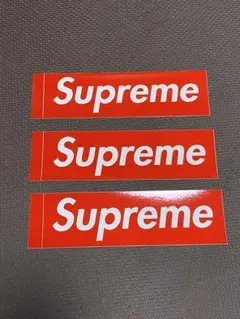 Supreme ステッカー 3枚セット 正規ノベルティ ロゴ 赤 新品 — image 1
