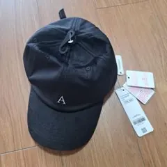 新品タグ付き comcoca Aロゴ キャップ ブラック 黒 ワンサイズ — image 1