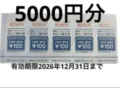 相鉄ローゼン　相鉄　株主優待　買い物ご優待券　5,000円分 — image 1