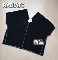 新品タグ付　ラディエイト　ロングカットソー　チュニック　オーバーサイズ　黒 — image 1