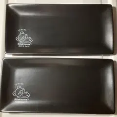 新品未使用 2枚セット リラックマ 陶器製長皿 秋刀魚など焼魚や寿司や刺身等にE — image 1