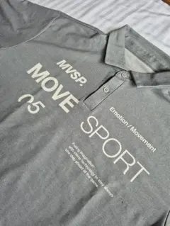 DESCENTE MOVE SPORT ポロシャツ グレー サイズＬ. — image 1