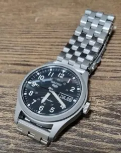 中古SEIKO 5 Sports 自動巻き 腕時計ミリタリー調 — image 1