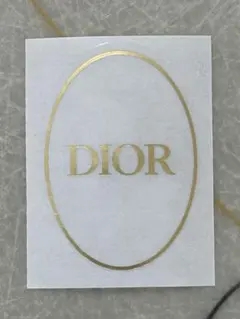 【正規品】ディオール CHRISTIAN DIOR ステッカー ゴールド 非売品 — image 1