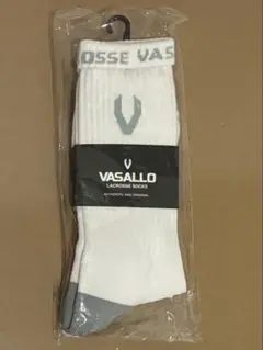 [未使用]VASALLO ラクロス ソックス 靴下 ホワイト 白 — image 1