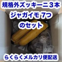 大サイズズッキーニ3本＆じゃがいも7個の詰め合わせセット(約1150g箱込み) — image 1