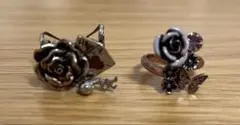 アクシーズファム　指輪　リング 2点セット　ローズ　薔薇　トランプ — image 1