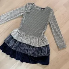 ANDY & EVAN ベロア調ワンピース 5T — image 1