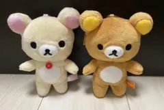 2個セット　リラックマ　コリラックマ　エコバッグ付きカラビナマスコット — image 1