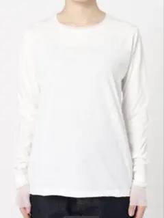SLOBE IENA スローブイエナ　レイヤードスリーブロンTEE ホワイト — image 1