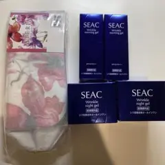 世田谷自然食品　SEAC　シワ改善オールインワン　朝用2個＋夜用2個+ポーチ付 — image 1