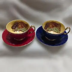 Aynsley エインズレイ オーチャードゴールド カップ＆ソーサー 2客セット — image 1