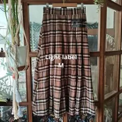 light label ベーシックなタータンチェックロングスカート　Ｍ — image 1
