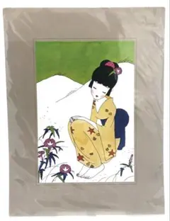 林静一　アートボード　グラフィック　絵画　林静一の世界　日本画　女の子　少女 — image 1