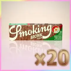 手卷 耗材 烟先生 常规尺寸 棕色无漂白经典中厚切角卷烟纸 60张 ×20册 — image 1