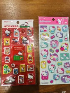 ハローキティ ぷっくりシール 2枚セット — image 1