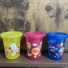 3個セット☆アンパンマン　タンブラー　コップ プラコップ　蓋付き — image 1
