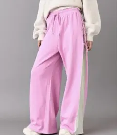 配色 スピンドル 裏毛 スウェット パンツ — image 1