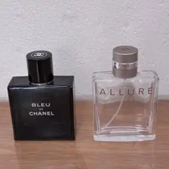【空瓶】 BLEU DE CHANEL & ALLURE HOMME セット — image 1