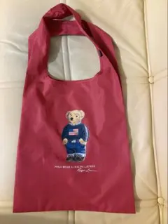 POLO RALPH LAUREN ポロベア ポケッタブルエコバッグ レッド — image 1