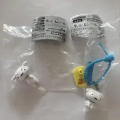 クレヨンしんちゃん くっつきマスコットとカラフルマルチチャーム　シロ 2種 — image 1