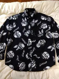 B ONE SOUL 総柄シャツ SWAG DUDE ブラック Mサイズ — image 1