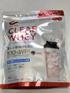 クレバー クリアプロテイン マッスル アセロラ味 400g スプーン付き — image 1
