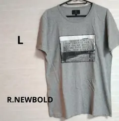 R.NEWBOLD フォトプリント Tシャツ グレー L — image 1