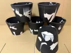 マーブル鉢　W17cm 植木鉢6個セット — image 1
