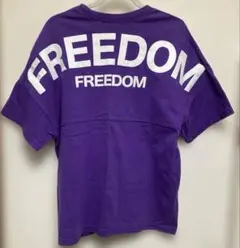 one way FREEDOM ロゴ 半袖Tシャツ パープル — image 1