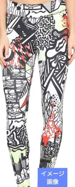 Reebok リーボック 総柄 レギンス スパッツ — image 1