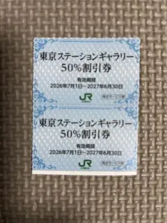 JR東日本　株主優待　東京ステーションギャラリー 50%割引券　2セット — image 1