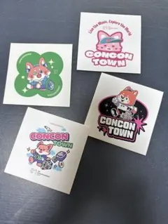 CONCON TOWN ステッカー 4枚セット — image 1