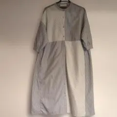 アズノゥアズプラス ストライプ切替ワンピース — image 1
