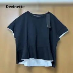 ⭐️新品タグ付⭐️Devinette カットソー プルオーバー ブラック F — image 1