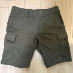 無印良品　カーゴショートパンツ オリーブグリーン — image 1