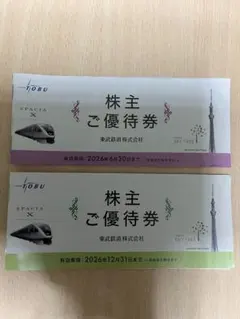 東武鉄道 株主ご優待券 宿泊・飲食割引券 — image 1