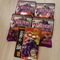 ①UHA味覚糖 忍者めし鋼 ブルボン フェットチーネグミ グレープ — image 1