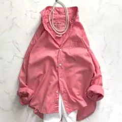 【EILEENモデル】フランク&アイリーン コットンシャツ ピンク XS — image 1