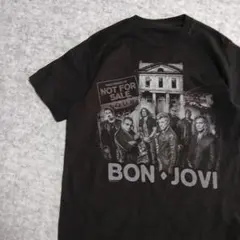 T231 BON・JOVI バンT　ミュージックT　黒　M 両面プリント — image 1