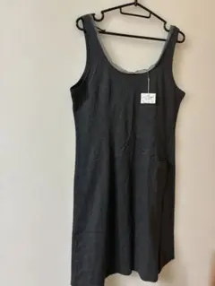新品ノースリーブワンピース ダークグレー — image 1