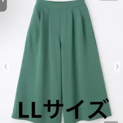 ハニーズ カット素材ガウチョパンツLL グリーン — image 1