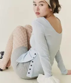 【完売アイテム】FUULLY STUDIO バックオープンサイドボタントップス — image 1