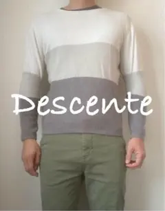 【Descente】Sweater/White /L ニット・セーター — image 1