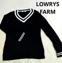 LOWRYS FARM ブラックニット セーター Fサイズ — image 1