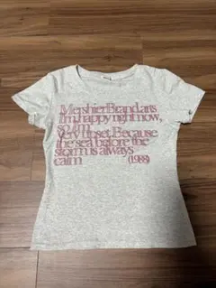SONA ロゴプリント 半袖Tシャツ グレー 韓国 — image 1