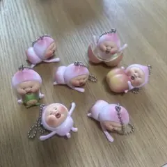 こびと　ももじり　キーチェーン 真ん中のみ — image 1