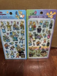 シンプソンズ 3Dクリスタルステッカー 2シートセット — image 1